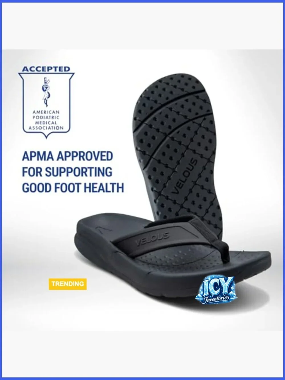 Recovery Sandals with Arch Support - Tri-Motion Technology